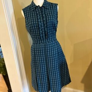Tory Burch Houndstooth Jacquard Argyle Checkered Gingham Women’s Dress